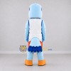 Custom Blue and Orange Bird Character in Sportswear Mascot Costume Adult Full Body Suit for Sports Events Custom Blue and Orange Bird Character in Sportswear Mascot Costume Adult Full Body Suit for Sports Events
