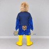 Custom Blue and Tan Eagle Character in Sportswear Mascot Costume Adult Full Body Suit for Sports Events Custom Blue and Tan Eagle Character in Sportswear Mascot Costume Adult Full Body Suit for Sports Events