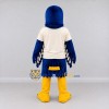 Custom Blue and White Eagle Character in a T-Shirt Mascot Costume Adult Full Body Suit for Sports Events Custom Blue and White Eagle Character in a T-Shirt Mascot Costume Adult Full Body Suit for Sports Events