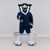 Custom Navy and White Owl Character in Sportswear Mascot Costume Adult Full Body Suit for Sports Events
