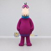 Custom Purple and Cream Long-Snouted Creature Character Mascot Costume Adult Full Body Suit for Theme Parties Custom Purple and Cream Long-Snouted Creature Character Mascot Costume Adult Full Body Suit for Theme Parties