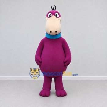 Custom Purple and Cream Long-Snouted Creature Character Mascot Costume Adult Full Body Suit for Theme Parties Custom Purple and Cream Long-Snouted Creature Character Mascot Costume Adult Full Body Suit for Theme Parties