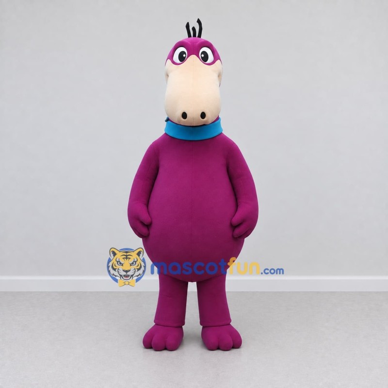 Custom Purple and Cream Long-Snouted Creature Character Mascot Costume Adult Full Body Suit for Theme Parties Custom Purple and Cream Long-Snouted Creature Character Mascot Costume Adult Full Body Suit for Theme Parties