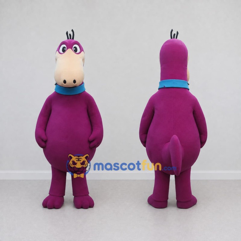 Custom Purple and Cream Long-Snouted Creature Character Mascot Costume Adult Full Body Suit for Theme Parties Custom Purple and Cream Long-Snouted Creature Character Mascot Costume Adult Full Body Suit for Theme Parties