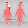 Custom Pink and White Flamingo with a Santa Hat Mascot Costume Adult Full Body Suit for Christmas Events Custom Pink and White Flamingo with a Santa Hat Mascot Costume Adult Full Body Suit for Christmas Events
