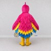 Custom Pink Yellow and Blue Parrot Character with a Flower Necklace Mascot Costume Adult Full Body Suit for Summer Events Custom Pink Yellow and Blue Parrot Character with a Flower Necklace Mascot Costume Adult Full Body Suit for Summer Events