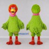 Custom Green and Orange Bird Character Mascot Costume Adult Full Body Suit for School Events Custom Green and Orange Bird Character Mascot Costume Adult Full Body Suit for School Events