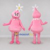 Custom Pink and White Flower Sprite Character Mascot Costume Adult Full Body Suit for Garden Events Custom Pink and White Flower Sprite Character Mascot Costume Adult Full Body Suit for Garden Events