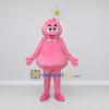 Custom Pink and White Flower Sprite Character Mascot Costume Adult Full Body Suit for Garden Events Custom Pink and White Flower Sprite Character Mascot Costume Adult Full Body Suit for Garden Events