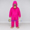 Custom Pink and Tan Gorilla Character Mascot Costume Adult Full Body Suit for Theme Parties Custom Pink and Tan Gorilla Character Mascot Costume Adult Full Body Suit for Theme Parties