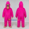 Custom Pink and Tan Gorilla Character Mascot Costume Adult Full Body Suit for Theme Parties