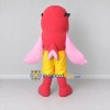 Custom Pink and Yellow Dolphin Character in Shorts Mascot Costume Adult Full Body Suit for Summer Events