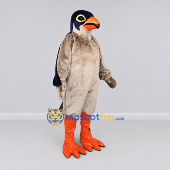 Custom Navy and Cream Bird Character Mascot Costume Adult Full Body Suit for Wildlife Events