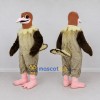 Custom Brown and Cream Ostrich Character Mascot Costume Adult Full Body Suit for Wildlife Events Custom Brown and Cream Ostrich Character Mascot Costume Adult Full Body Suit for Wildlife Events