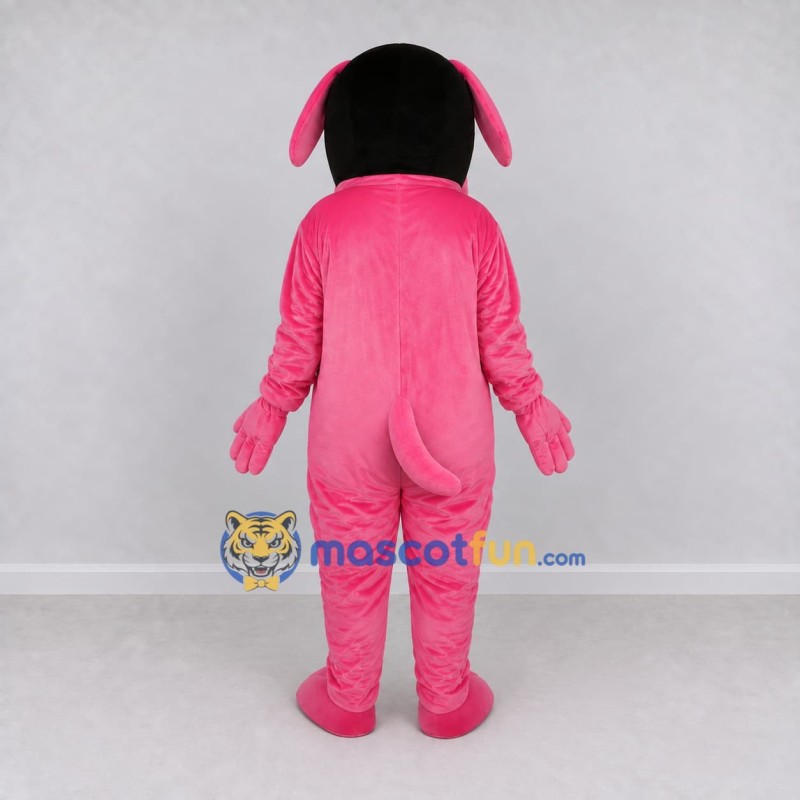 Custom Pink and Yellow Dog Character with Sunglasses Mascot Costume Adult Full Body Suit for Theme Parties Custom Pink and Yellow Dog Character with Sunglasses Mascot Costume Adult Full Body Suit for Theme Parties