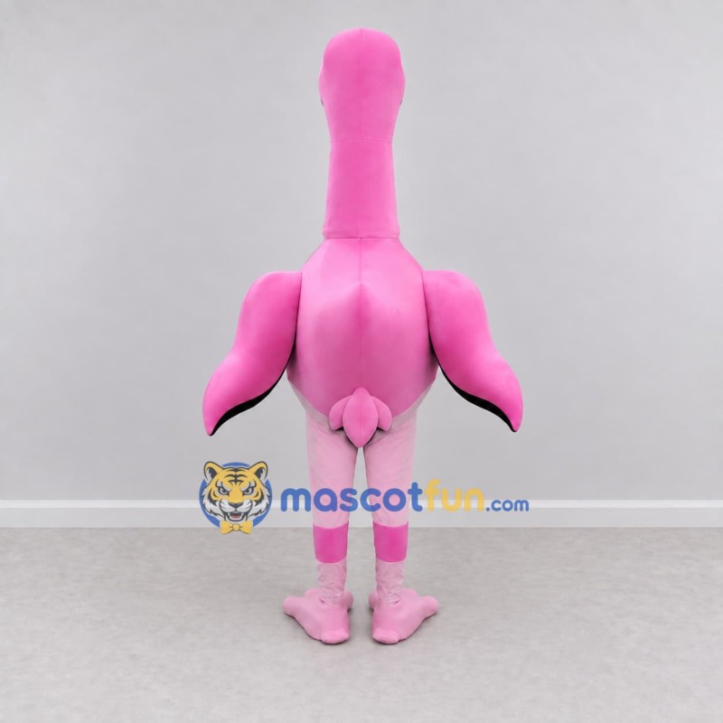 Custom Pink and White Flamingo Character Mascot Costume Adult Full Body Suit for Summer Events Custom Pink and White Flamingo Character Mascot Costume Adult Full Body Suit for Summer Events
