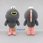 Custom Gray and Pink Round Monster Character Mascot Costume Adult Full Body Suit for Theme Parties