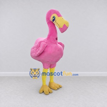 Custom Pink and Yellow Flamingo Character Mascot Costume Adult Full Body Suit for Summer Events Custom Pink and Yellow Flamingo Character Mascot Costume Adult Full Body Suit for Summer Events