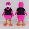 Custom Pink and Black Flamingo Character in a T-Shirt Mascot Costume Adult Full Body Suit for Summer Events Custom Pink and Black Flamingo Character in a T-Shirt Mascot Costume Adult Full Body Suit for Summer Events