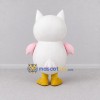 Custom White and Pink Owl Character Mascot Costume Adult Full Body Suit for School Events Custom White and Pink Owl Character Mascot Costume Adult Full Body Suit for School Events
