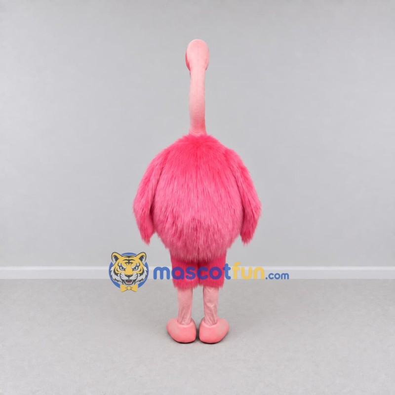Custom Pink and Black Flamingo Character Mascot Costume Adult Full Body Suit for Summer Events Custom Pink and Black Flamingo Character Mascot Costume Adult Full Body Suit for Summer Events