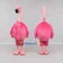 Custom Pink and Black Flamingo Character Mascot Costume Adult Full Body Suit for Summer Events