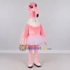 Custom Pink and White Flamingo Ballerina Character Mascot Costume Adult Full Body Suit for Dance Events Custom Pink and White Flamingo Ballerina Character Mascot Costume Adult Full Body Suit for Dance Events