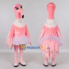 Custom Pink and White Flamingo Ballerina Character Mascot Costume Adult Full Body Suit for Dance Events Custom Pink and White Flamingo Ballerina Character Mascot Costume Adult Full Body Suit for Dance Events