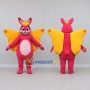 Custom Pink and Yellow Butterfly Rabbit Character Mascot Costume Adult Full Body Suit for Theme Parties