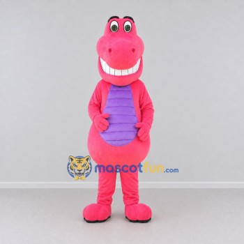 Custom Pink and Purple Dinosaur Character Mascot Costume Adult Full Body Suit for Dinosaur Events Custom Pink and Purple Dinosaur Character Mascot Costume Adult Full Body Suit for Dinosaur Events