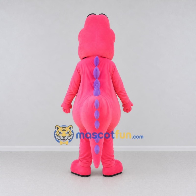 Custom Pink and Purple Dinosaur Character Mascot Costume Adult Full Body Suit for Dinosaur Events Custom Pink and Purple Dinosaur Character Mascot Costume Adult Full Body Suit for Dinosaur Events