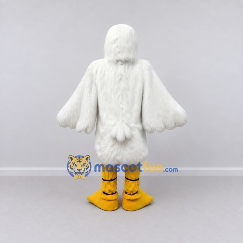 Custom White and Yellow Duck Character Mascot Costume Adult Full Body Suit for Farm Events Custom White and Yellow Duck Character Mascot Costume Adult Full Body Suit for Farm Events