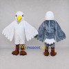 Custom White and Gray Seabird Character Mascot Costume Adult Full Body Suit for Ocean Events Custom White and Gray Seabird Character Mascot Costume Adult Full Body Suit for Ocean Events