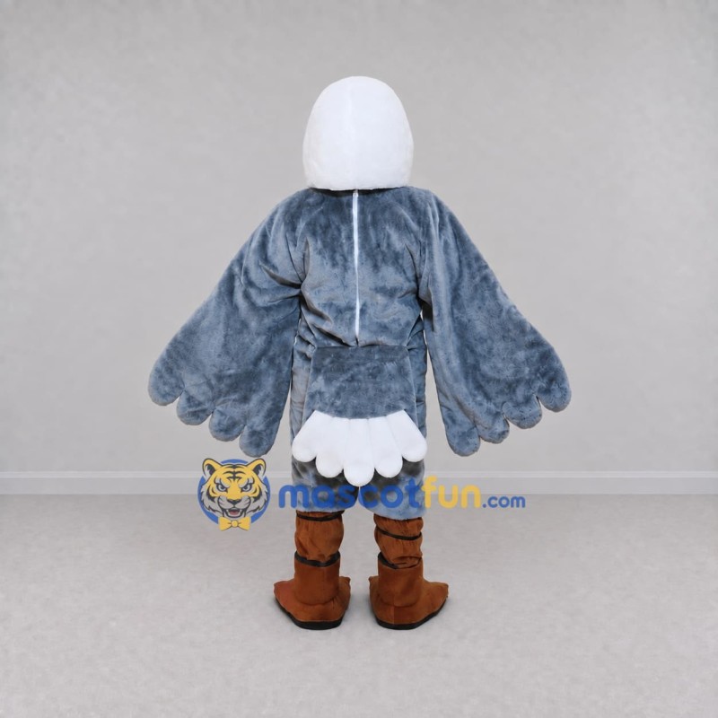 Custom White and Gray Seabird Character Mascot Costume Adult Full Body Suit for Ocean Events Custom White and Gray Seabird Character Mascot Costume Adult Full Body Suit for Ocean Events
