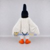 Custom White and Black Crested Bird Character Mascot Costume Adult Full Body Suit for Theme Parties Custom White and Black Crested Bird Character Mascot Costume Adult Full Body Suit for Theme Parties