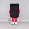 Custom Black and Red Rectangle Character Mascot Costume Adult Full Body Suit for Community Events Custom Black and Red Rectangle Character Mascot Costume Adult Full Body Suit for Community Events