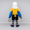 Custom White Yellow and Blue Eagle Character in Sportswear Mascot Costume Adult Full Body Suit for Sports Events Custom White Yellow and Blue Eagle Character in Sportswear Mascot Costume Adult Full Body Suit for Sports Events