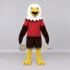 Custom Brown and White Eagle Character in a Red Shirt Mascot Costume Adult Full Body Suit for Sports Events Custom Brown and White Eagle Character in a Red Shirt Mascot Costume Adult Full Body Suit for Sports Events