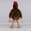 Custom Brown and White Bird Character with a Cap Mascot Costume Adult Full Body Suit for School Events Custom Brown and White Bird Character with a Cap Mascot Costume Adult Full Body Suit for School Events