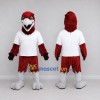 Custom Burgundy and White Bird Character in a T-Shirt Mascot Costume Adult Full Body Suit for Sports Events Custom Burgundy and White Bird Character in a T-Shirt Mascot Costume Adult Full Body Suit for Sports Events