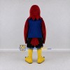 Custom Burgundy and Blue Eagle Character in Sportswear Mascot Costume Adult Full Body Suit for Sports Events Custom Burgundy and Blue Eagle Character in Sportswear Mascot Costume Adult Full Body Suit for Sports Events
