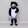 Custom Black and White Bird Character in Sportswear Mascot Costume Adult Full Body Suit for Sports Events Custom Black and White Bird Character in Sportswear Mascot Costume Adult Full Body Suit for Sports Events