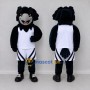 Custom Black and White Bird Character in Sportswear Mascot Costume Adult Full Body Suit for Sports Events