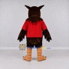 Custom Brown and Red Owl Character in a T-Shirt Mascot Costume Adult Full Body Suit for School Events Custom Brown and Red Owl Character in a T-Shirt Mascot Costume Adult Full Body Suit for School Events