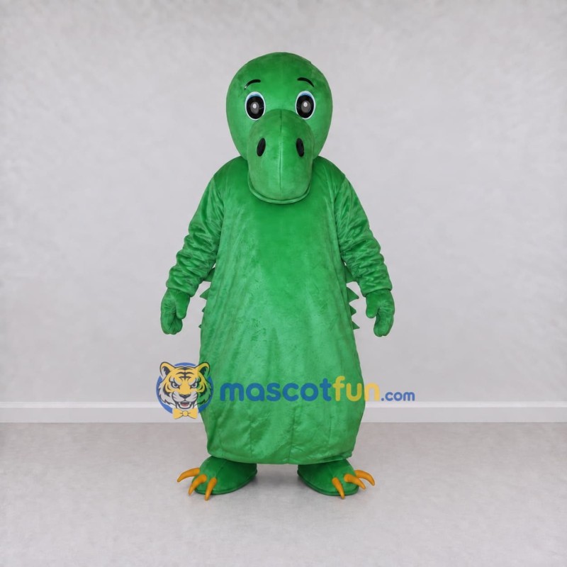 Custom Green and Yellow Dinosaur Character Mascot Costume Adult Full Body Suit for Dinosaur Events Custom Green and Yellow Dinosaur Character Mascot Costume Adult Full Body Suit for Dinosaur Events
