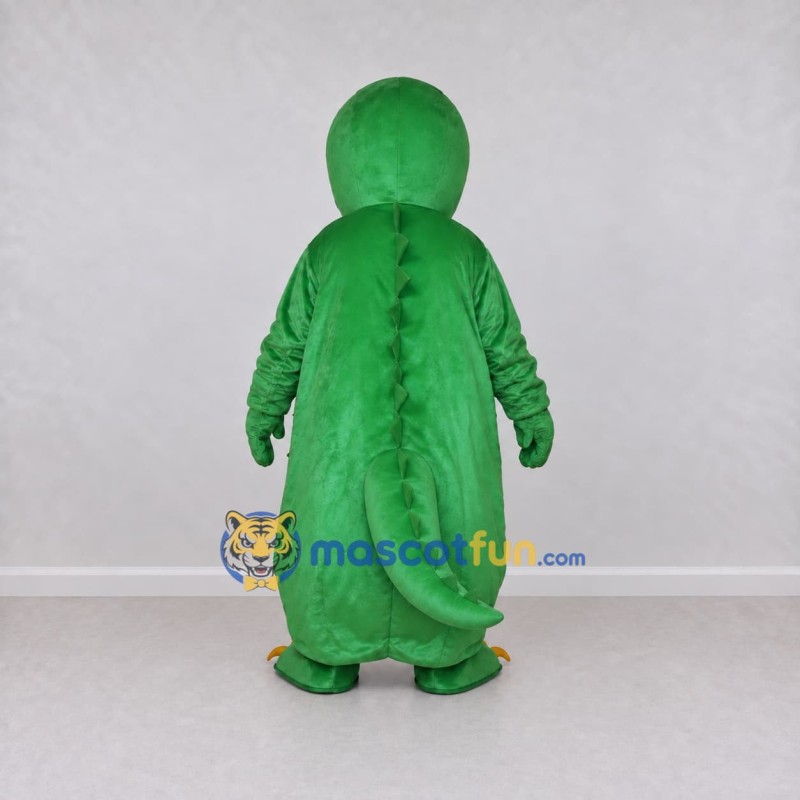 Custom Green and Yellow Dinosaur Character Mascot Costume Adult Full Body Suit for Dinosaur Events Custom Green and Yellow Dinosaur Character Mascot Costume Adult Full Body Suit for Dinosaur Events