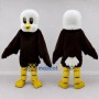 Custom Brown and White Eagle Character Mascot Costume Adult Full Body Suit for School Events