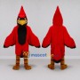 Custom Red and Black Cardinal Character Mascot Costume Adult Full Body Suit for Wildlife Events