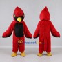 Custom Red and Black Cardinal Character Mascot Costume Adult Full Body Suit for Wildlife Events