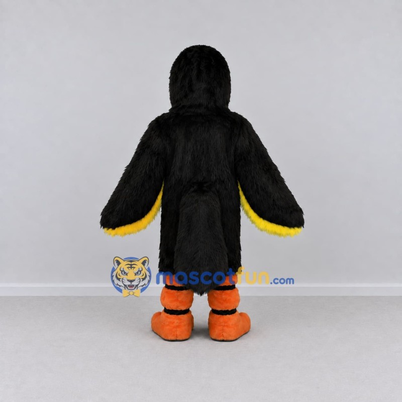 Custom Black and Yellow Toucan Character Mascot Costume Adult Full Body Suit for Wildlife Events Custom Black and Yellow Toucan Character Mascot Costume Adult Full Body Suit for Wildlife Events